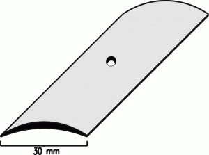 Abdeckprofile - ALU - gelocht 30 mm