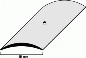 Abdeckprofile - ALU - gelocht 40 mm