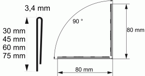 Eckstück Terrassenaufsteckprofil