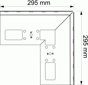 Eckstück Terrassenprofil