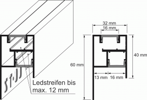 LED-Abschlussprofile Duo