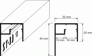 LED-Abschlussprofile (Beleuchtung 1-fach)