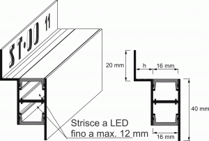 Profili Decor per LED Duo