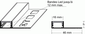 LED mit Schenkel komplett