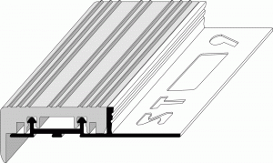 Stufenprofile mit austauschbarer PVC Auftrittsfläche