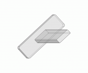 Stufenprofil PVC Endstücke