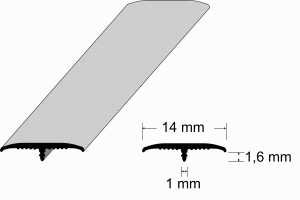 T-Profile-Abdeck- und Griffprofil