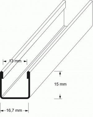 U-Profile ohne Verlegeschenkel 