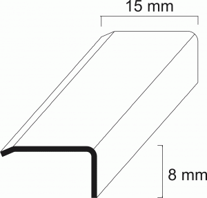 Winkelprofile - Edelstahl 8 mm