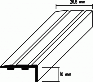 Winkelprofile -  ALU - selbstklebend 10 mm