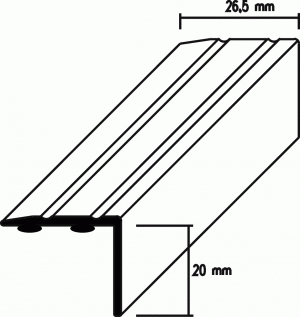 Winkelprofile -  ALU - selbstklebend 20 mm