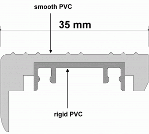 Stufenprofil Ersatz PVC Auftrittsflächen